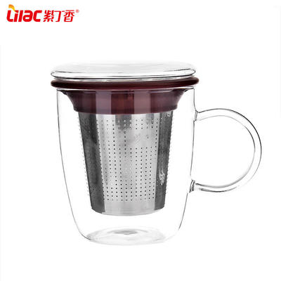 Promotional wholesale cheap Heat Resistant Pyrex handmade drinking glass tea cup S171