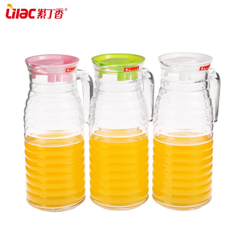 Good quality glass pitcher with handle glass jug 1000ml DJ10