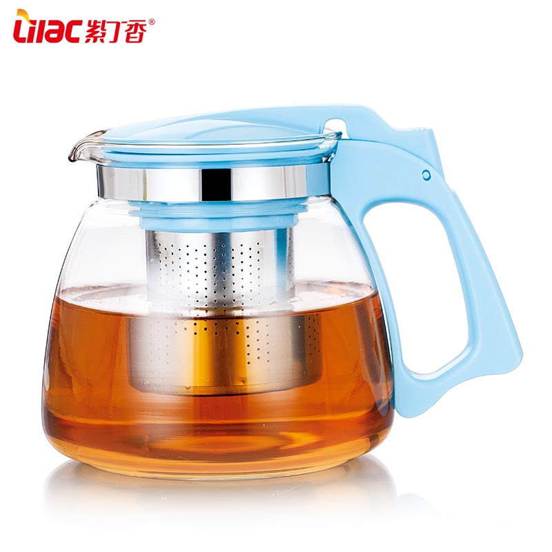 China hot sale factory OEM&ODM heat resistant hand made glass teapot JT103-2