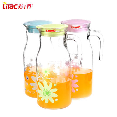 Good quality glass  pitcher with handle glass jug 1500ml DB15