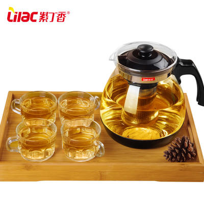 China hot sale factory OEM&ODM heat resistant hand made glass teapot  JT107-1