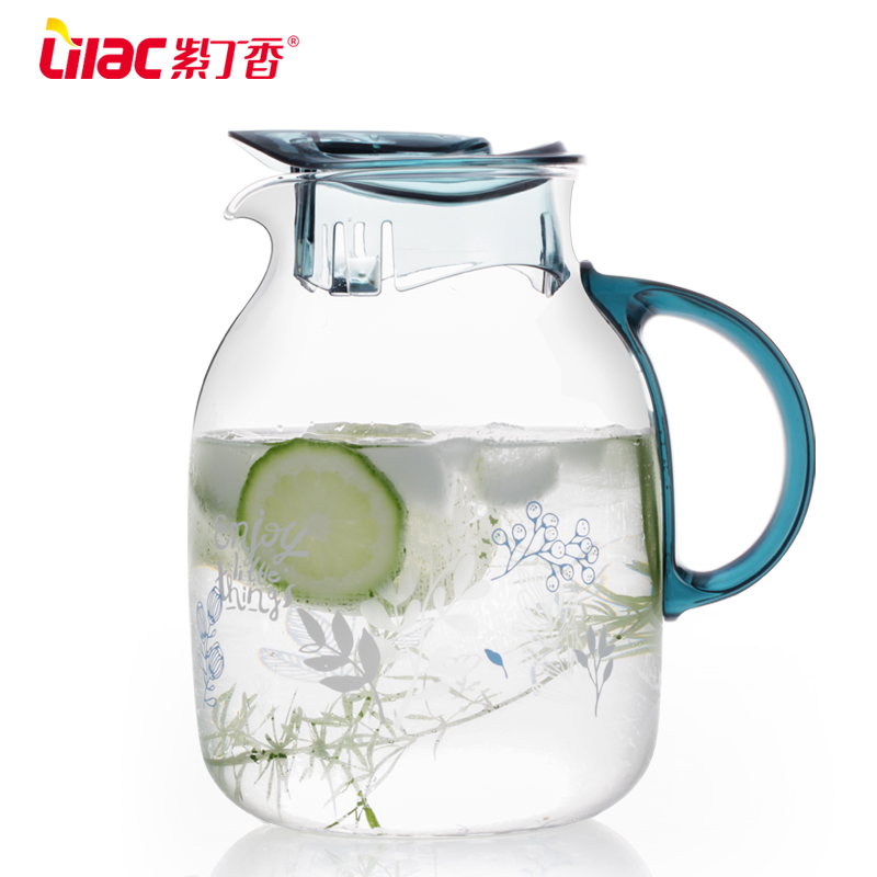 good quality Borosilicate glass pitcher with handle glass jug 1500ml